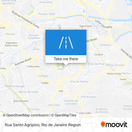 Rua Santo Agripino map