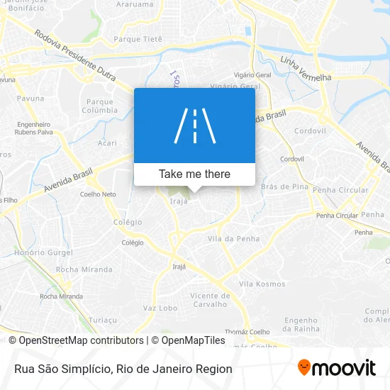 Rua São Simplício map
