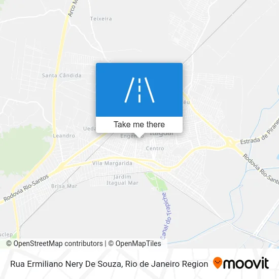 Rua Ermiliano Nery De Souza map