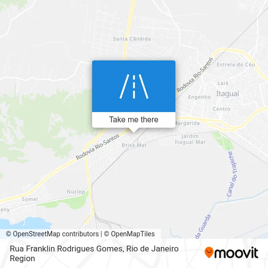 Rua Franklin Rodrigues Gomes map
