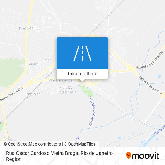 Rua Oscar Cardoso Vieira Braga map