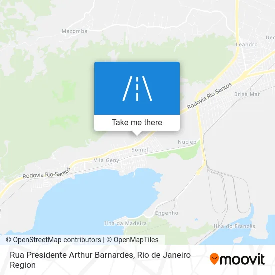 Rua Presidente Arthur Barnardes map
