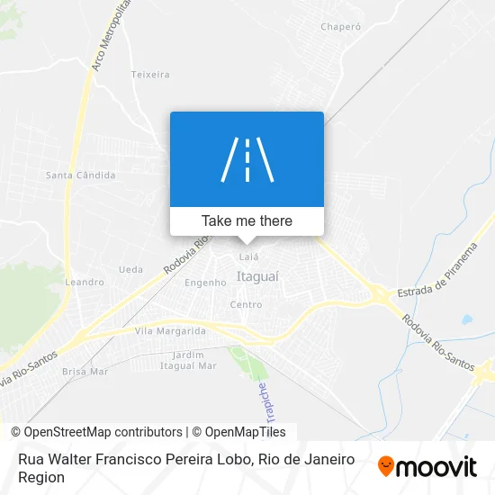 Rua Walter Francisco Pereira Lobo map