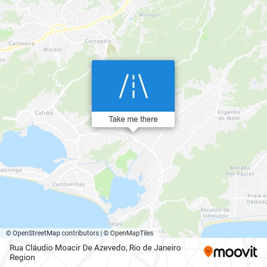 Mapa Rua Cláudio Moacir De Azevedo