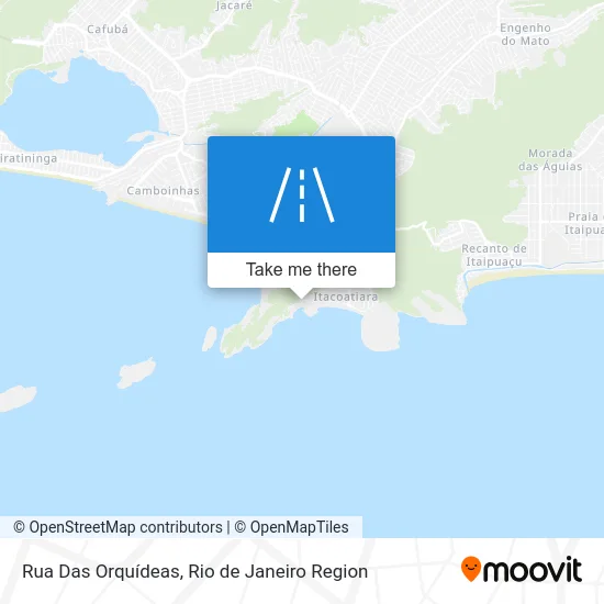 Rua Das Orquídeas map