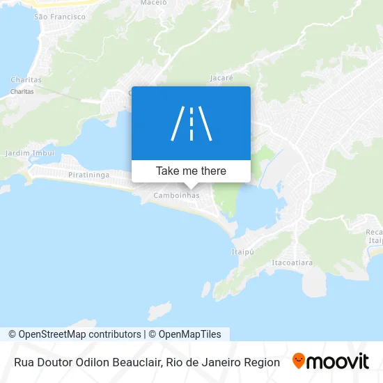 Rua Doutor Odilon Beauclair map