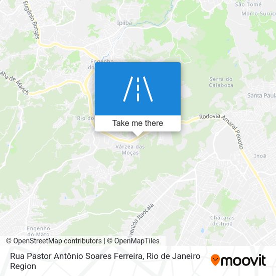 Rua Pastor Antônio Soares Ferreira map