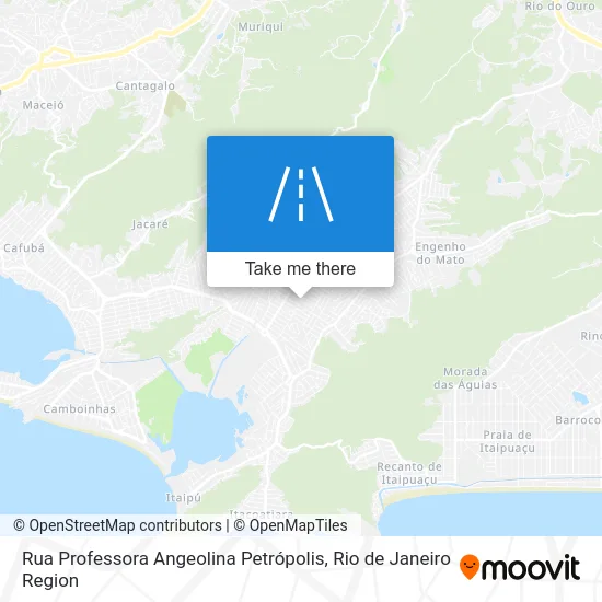 Rua Professora Angeolina Petrópolis map