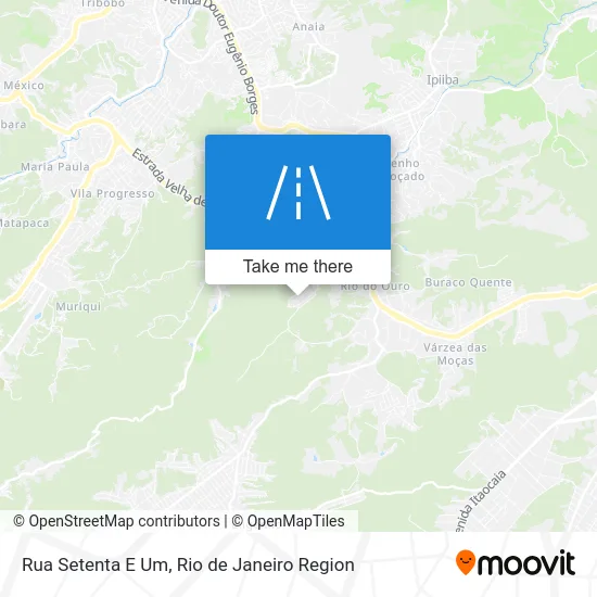 Rua Setenta E Um map