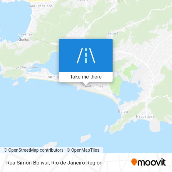 Rua Simon Bolivar map