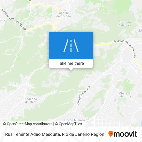 Rua Tenente Adão Mesquita map