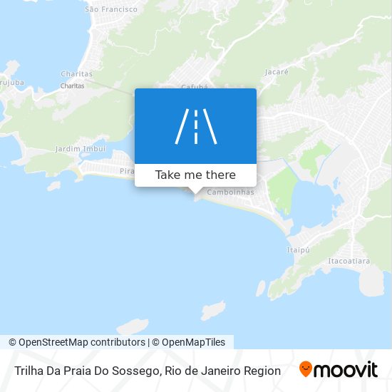 Trilha Da Praia Do Sossego map