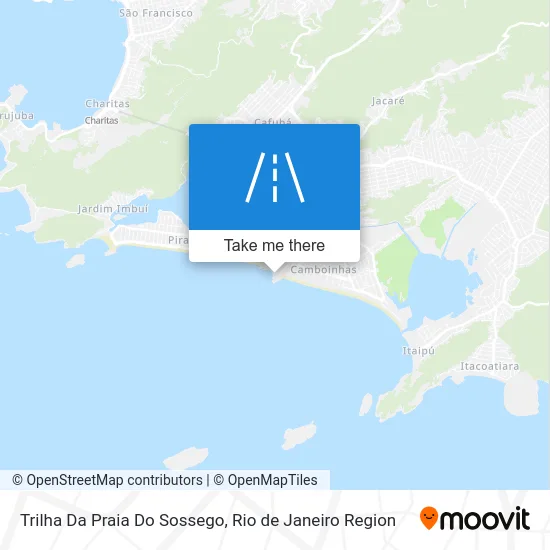 Trilha Da Praia Do Sossego map