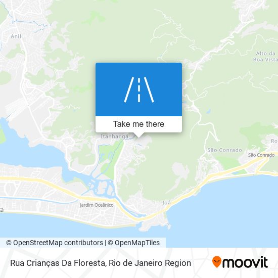 Mapa Rua Crianças Da Floresta