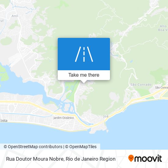 Mapa Rua Doutor Moura Nobre