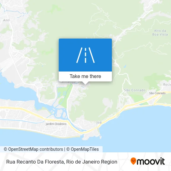 Rua Recanto Da Floresta map