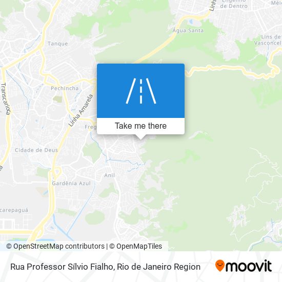 Mapa Rua Professor Sílvio Fialho