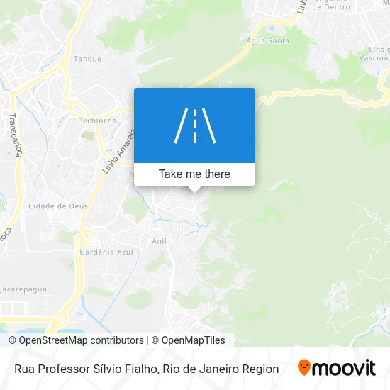 Rua Professor Sílvio Fialho map