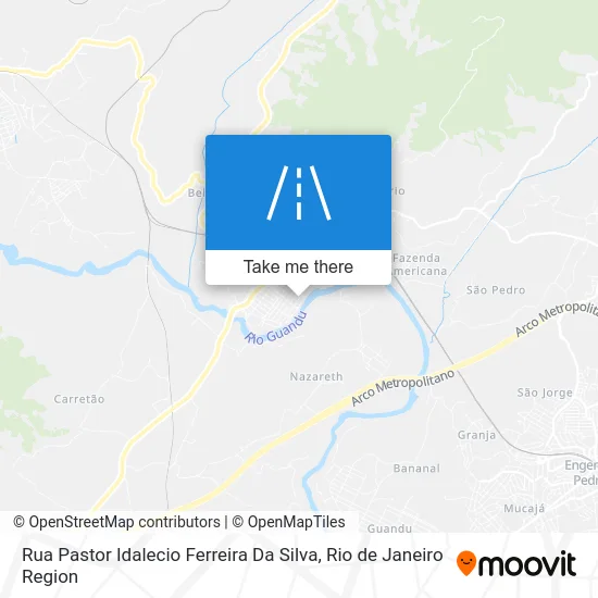 Rua Pastor Idalecio Ferreira Da Silva map