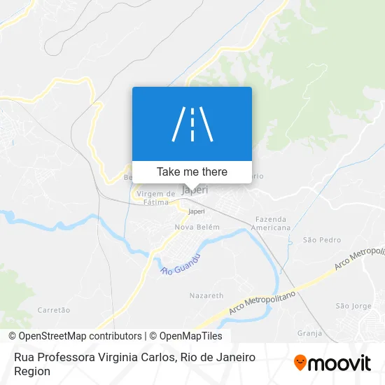 Rua Professora Virginia Carlos map