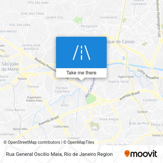 Rua General Oscilio Maia map