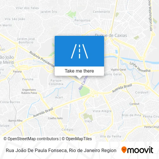Rua João De Paula Fonseca map