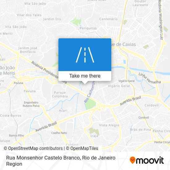 Rua Monsenhor Castelo Branco map