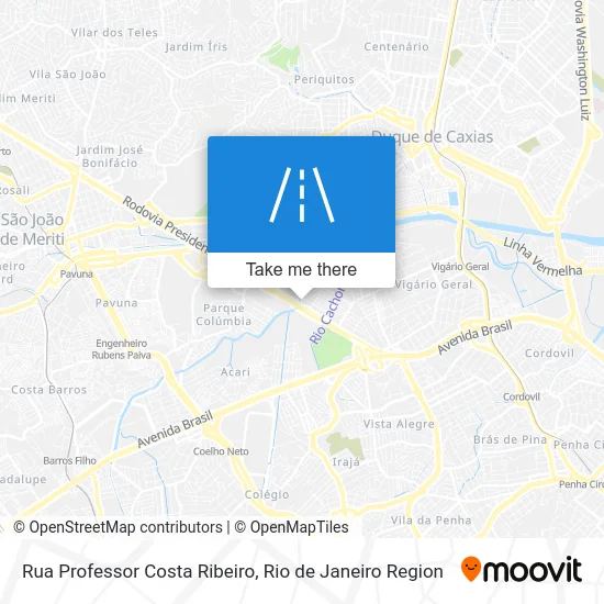 Rua Professor Costa Ribeiro map