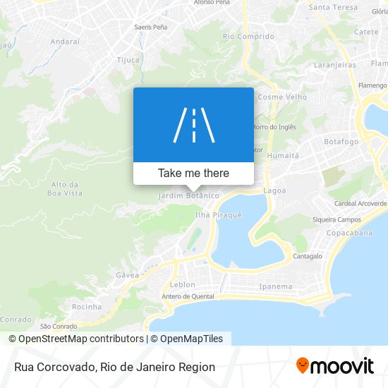 Rua Corcovado map