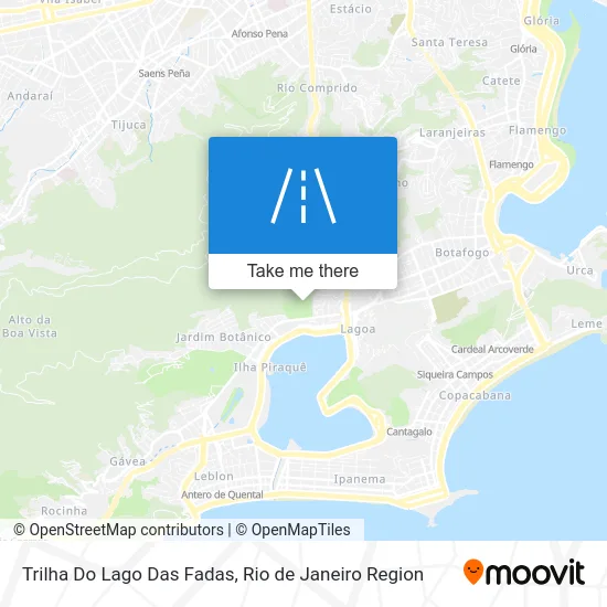 Trilha Do Lago Das Fadas map
