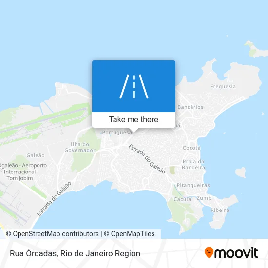 Rua Órcadas map