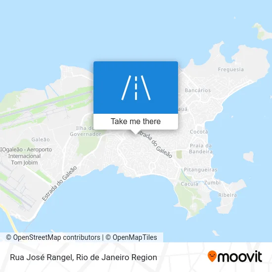 Rua José Rangel map