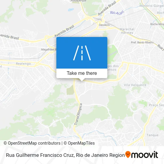 Rua Guilherme Francisco Cruz map