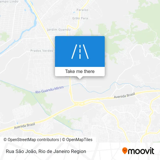 Rua São João map
