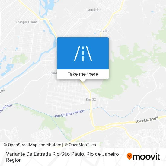 Variante Da Estrada Rio-São Paulo map