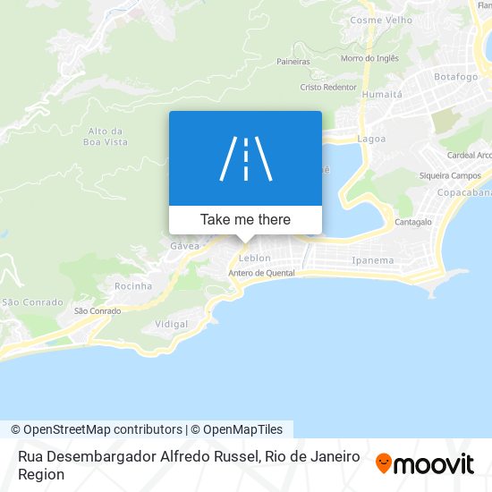 Mapa Rua Desembargador Alfredo Russel