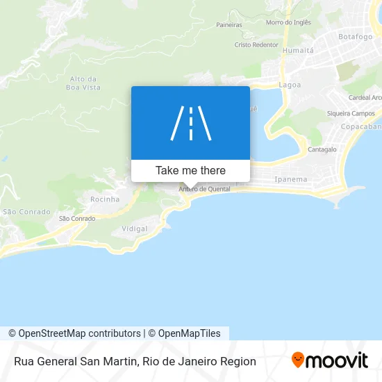 Rua General San Martin map