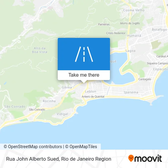 Rua John Alberto Sued map