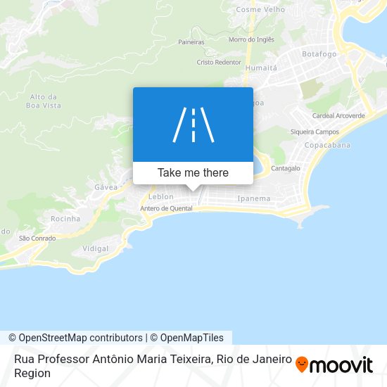 Rua Professor Antônio Maria Teixeira map