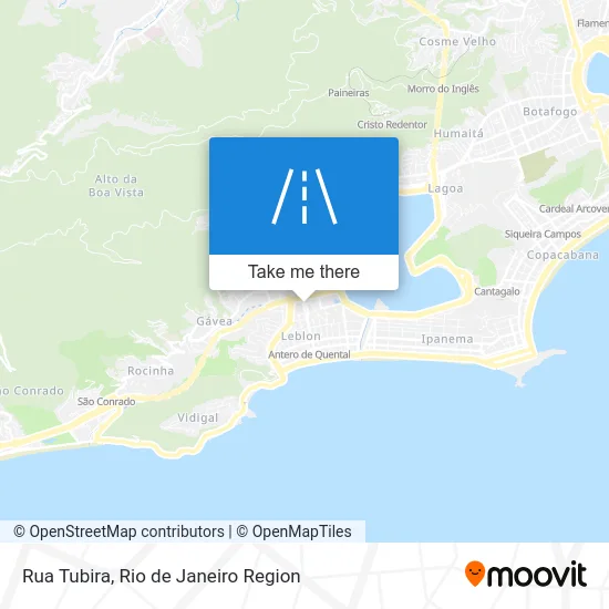 Rua Tubira map