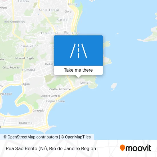 Rua São Bento (Nr) map