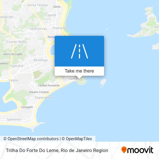 Trilha Do Forte Do Leme map