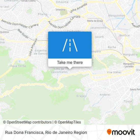 Rua Dona Francisca map