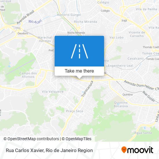 Mapa Rua Carlos Xavier