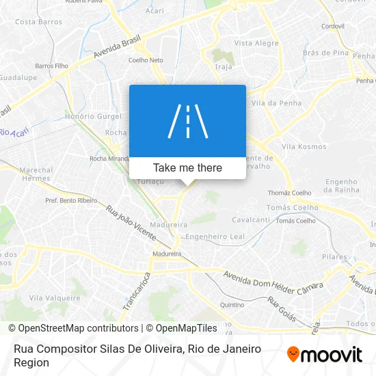 Rua Compositor Silas De Oliveira map