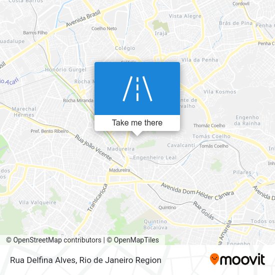 Rua Delfina Alves map