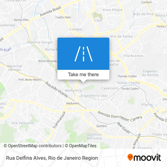 Rua Delfina Alves map
