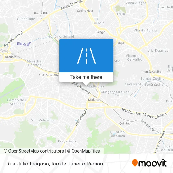 Rua Julio Fragoso map