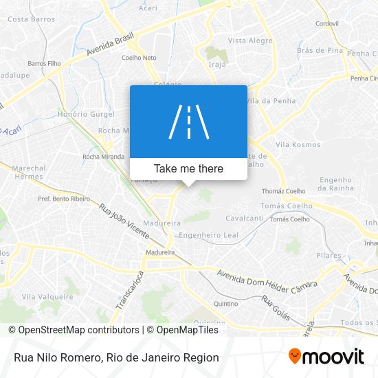 Rua Nilo Romero map