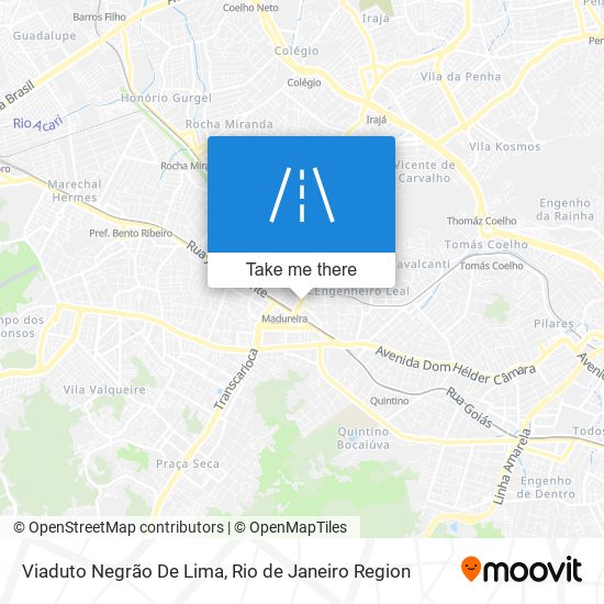 Mapa Viaduto Negrão De Lima